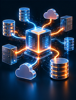Illustration: eXdms verbindet Systeme